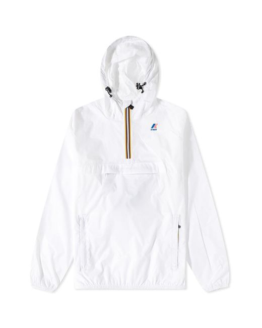 KWay Le Vrai 3.0 Leon Popover Packable Anorak in White for Men Lyst