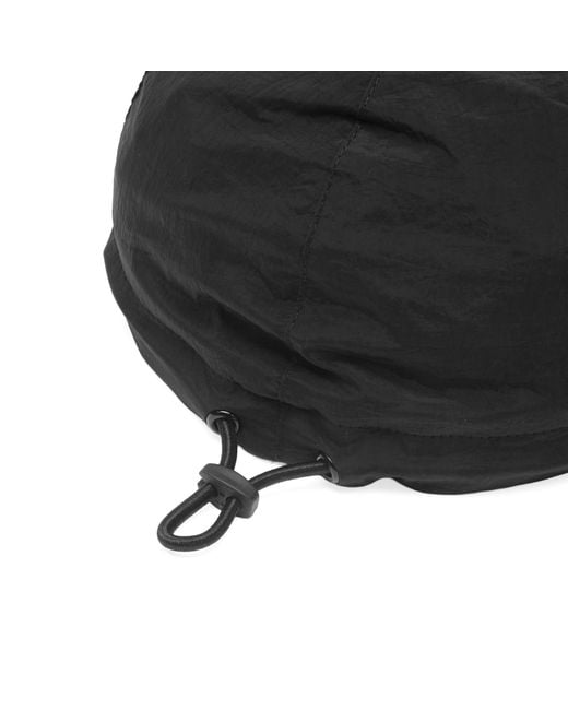 Stone Island Black Mini Escape Bag Leather Bowling Bag for men