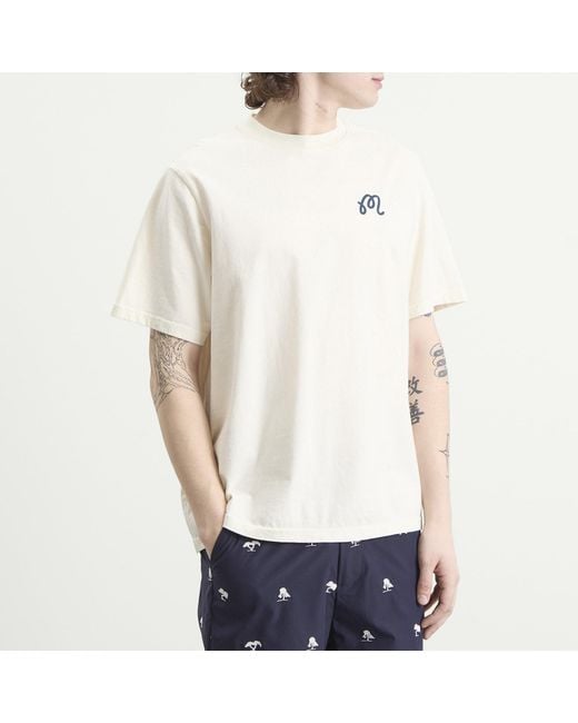 Malbon White Torrey Pines Bermuda Eagle T-Shirt for men