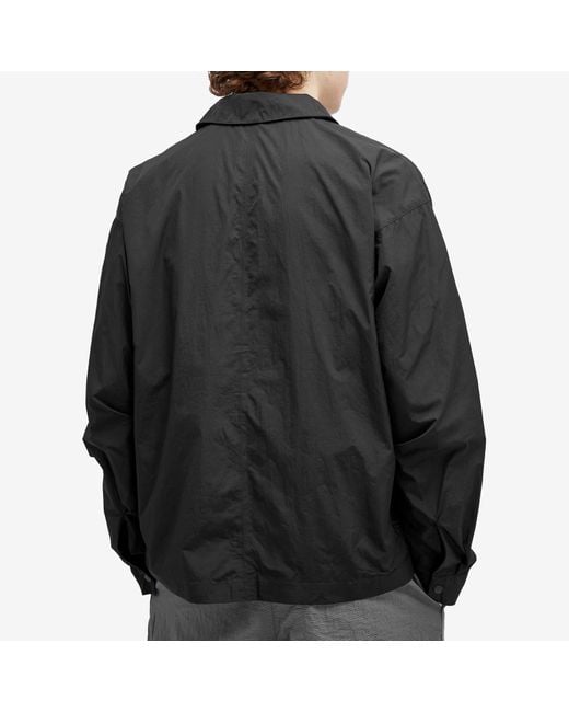 Nike Black Tech Pack Woven Long Sleeve Shirt for men
