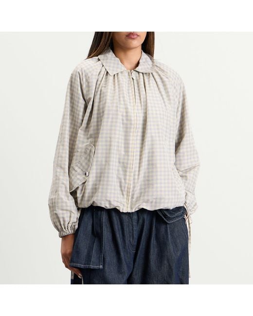 Damson Madder Natural Lailah Lightweight Bomber Jacket