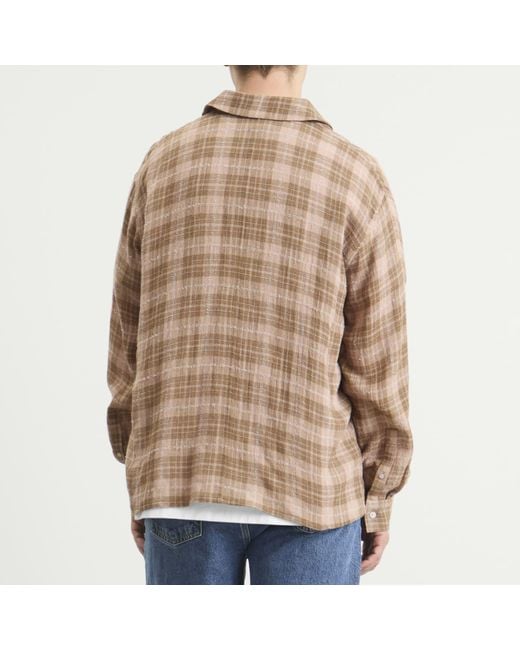 Won Hundred Brown Zayne Zip Overshirt for men