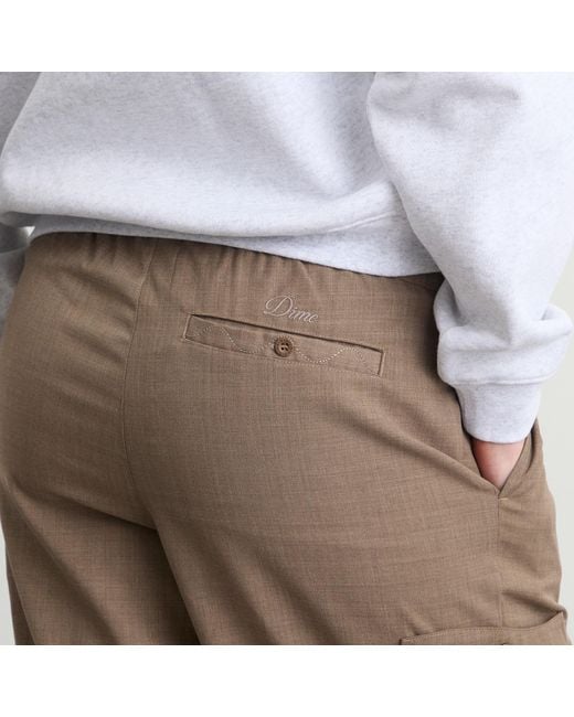 Dime Brown Cargo Dressed Pants