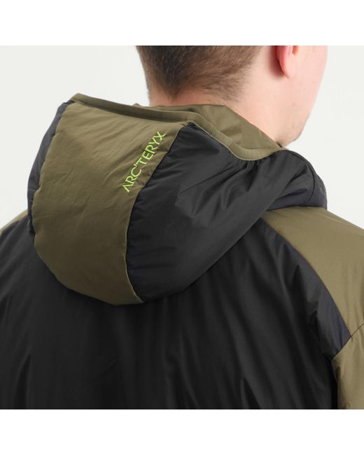 Arc'teryx Black Atom Hooded Jacket for men