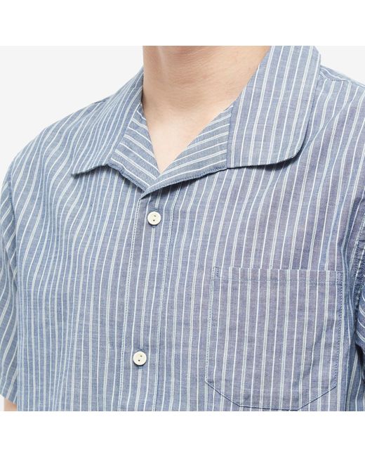 Visvim Blue Fairway Chambray Vacation Shirt for men