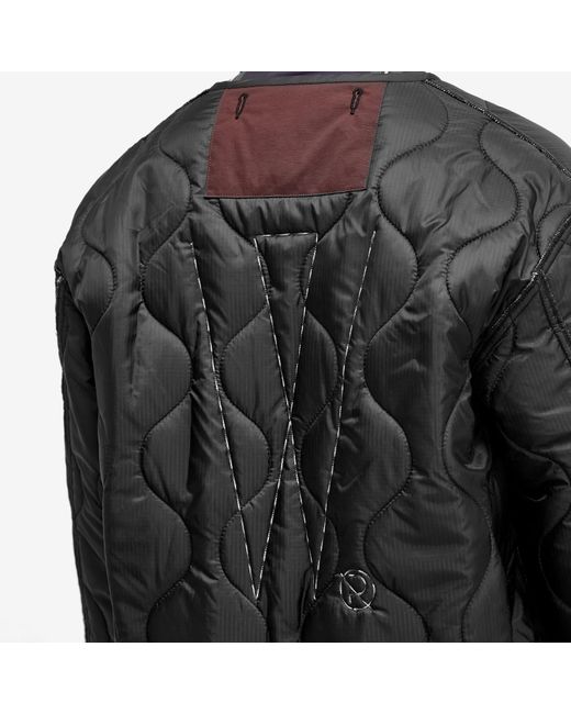(w)taps Black 02 Nylon Liner Jacket for men