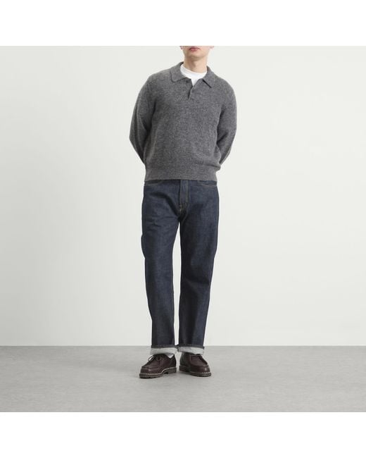 Corridor NYC Gray Mohair Polo for men