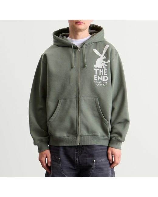 by Parra Green End The Bunny Zip Hoodie for men