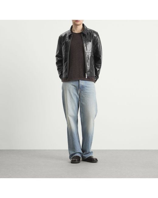 Won Hundred Black Dutton Leather Jacket for men