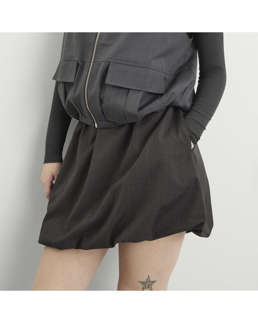 Samsøe & Samsøe Black Saroko Drawstring Waist Mini Skirt