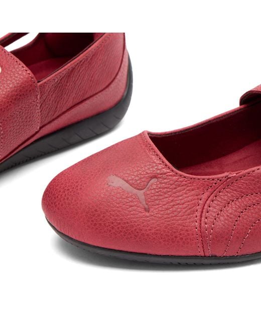 PUMA Red Speedcat Ballet Dress-Up Buckle Ballet