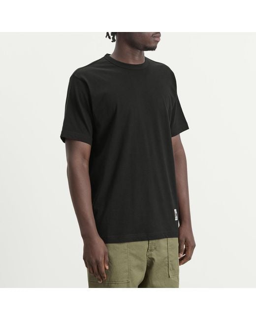 Universal Works Black Single Jersey Core T-Shirt for men