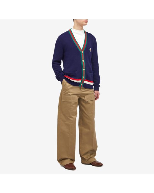 Gucci Natural Wide Leg Trousers for men
