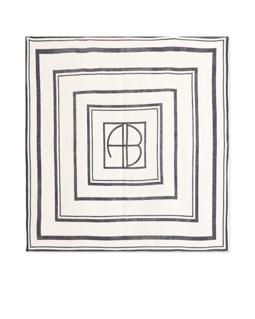 Anine Bing Metallic Eliza Monogram Sarong