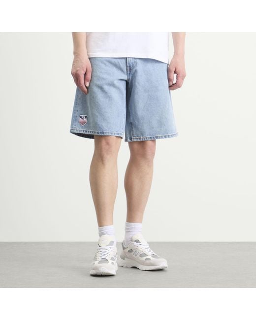 Levi's Blue Usa 478 Baggy Shorts for men