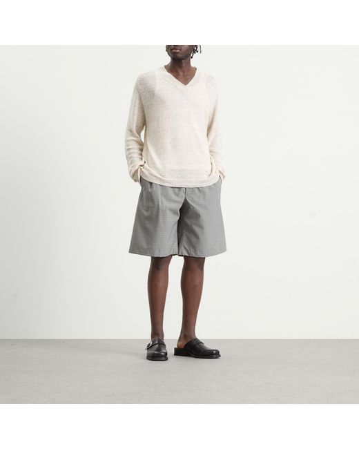 Our Legacy Gray Ponte Shorts for men