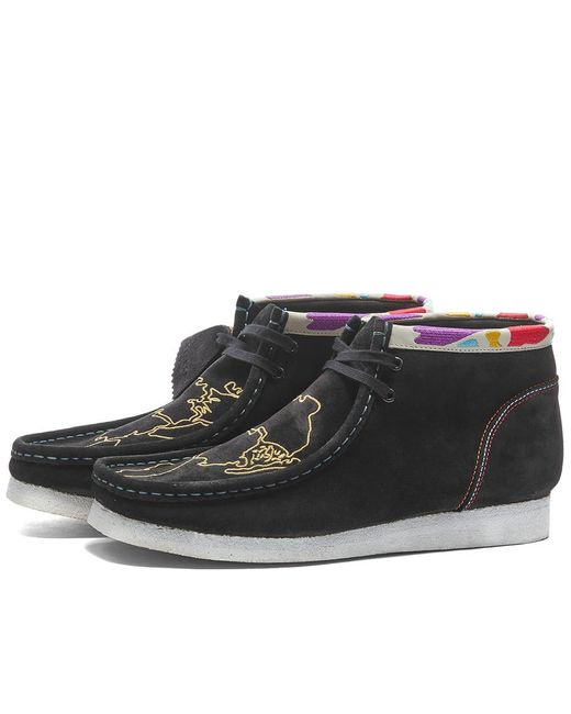 Clarks Suede X One School Wallabee Boot Sneakers in Black for Men Lyst UK