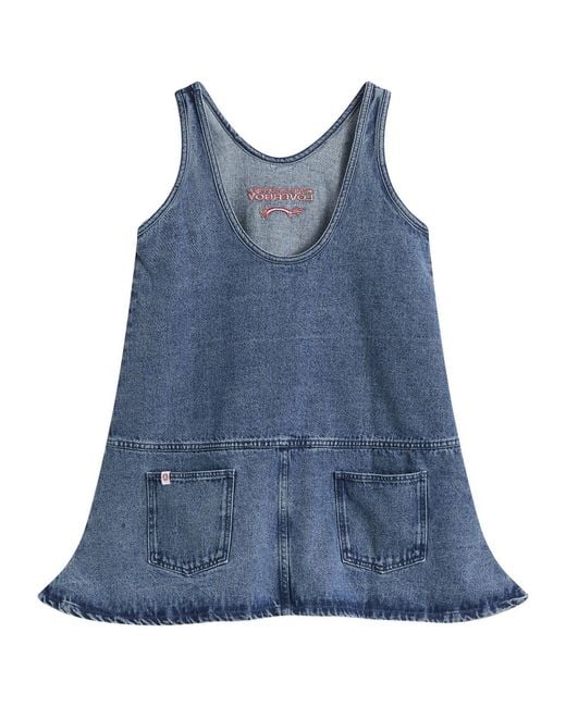 Charles Jeffrey Blue Denim Vest Dress