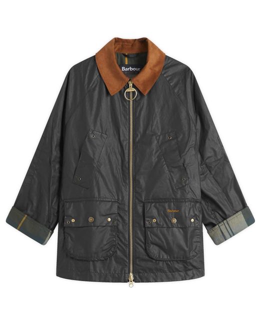 Barbour Gray Raelynn Wax Jacket