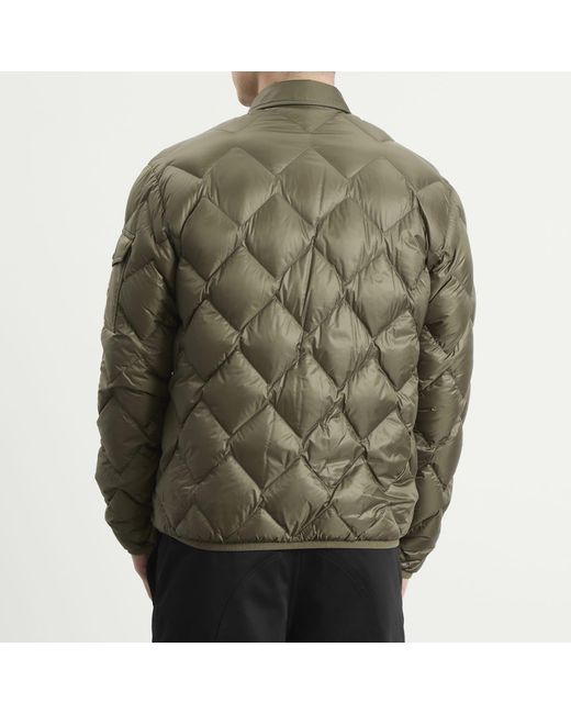 Moncler Green Moulleau Recycled Rip-Stop Shirt Jacket for men