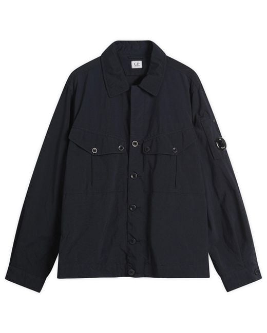 C P Company Black Taylon-P Shirt Jacket for men