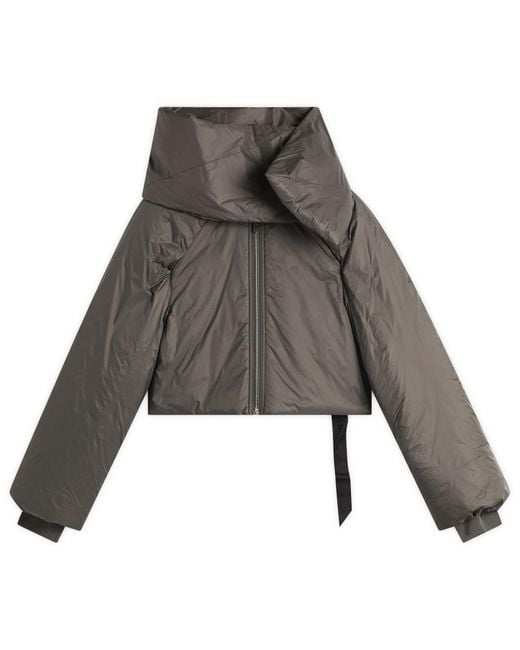 Rick Owens Gray Convertible Padded Jacket
