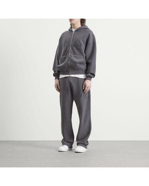 Annie Hood Gray Inside Out College Zip Hoodie for men