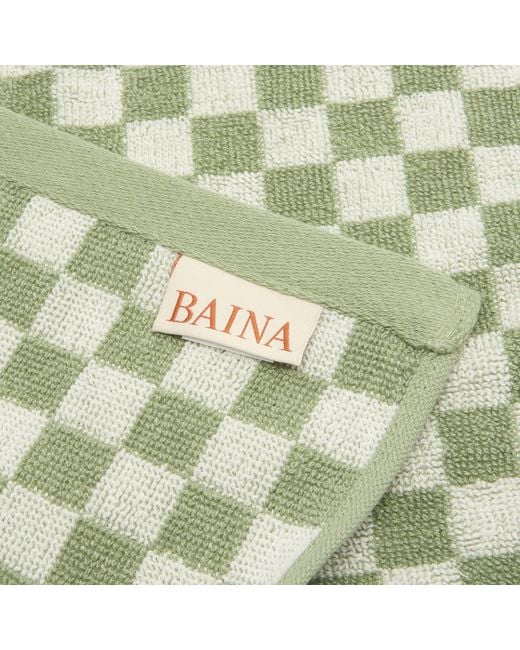 BAINA Green Face Cloth Gift Set
