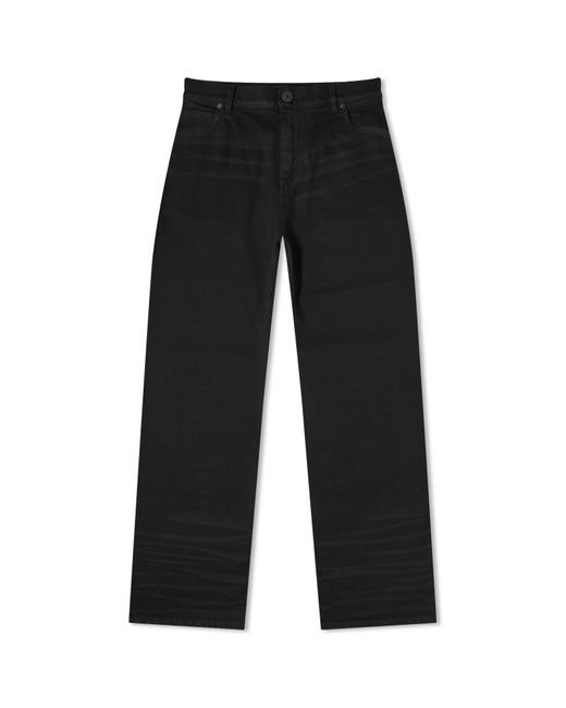 Balmain Black Regular Denim Jeans for men