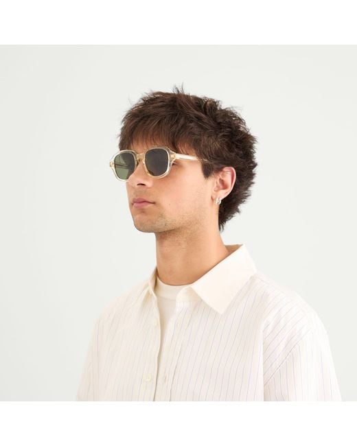 Loewe Gray Slim Square Sunglasses