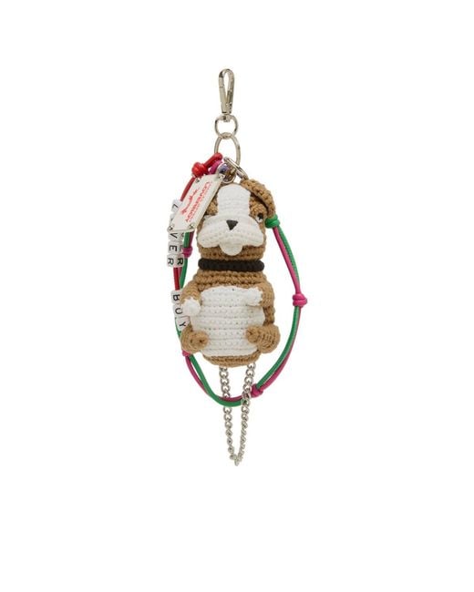 Charles Jeffrey Metallic Character Crochet Bag Charm