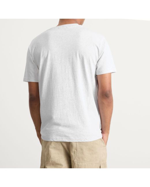 Dime White Cursive Logo T-Shirt for men