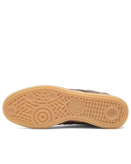 Adidas Brown Handball Spezial Tweed Sneaker for men