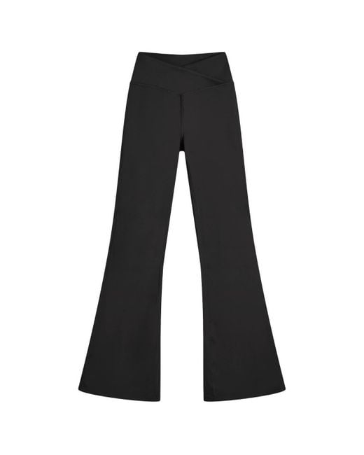 Tala Black Dayflex Wrap Flared Yoga Pants '30
