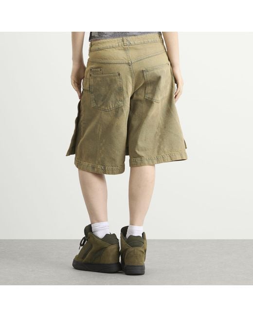 PAOLINA RUSSO Green Denim Skort