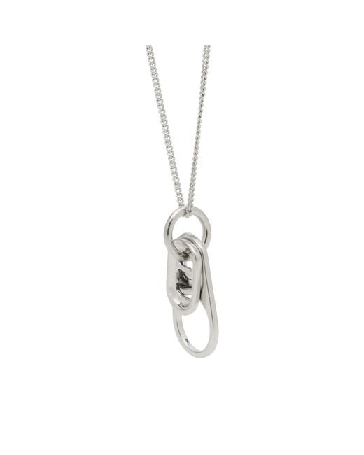 Maison Margiela Metallic Mm6 Bottle Top Necklace for men