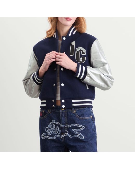 ICECREAM Blue Cherry Varsity Jacket