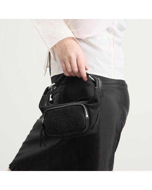 MARGE SHERWOOD Black City Hobo Micro Bag