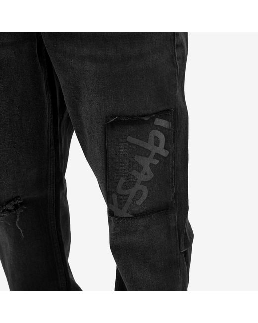 Ksubi Gray Chitch Flight Jeans for men