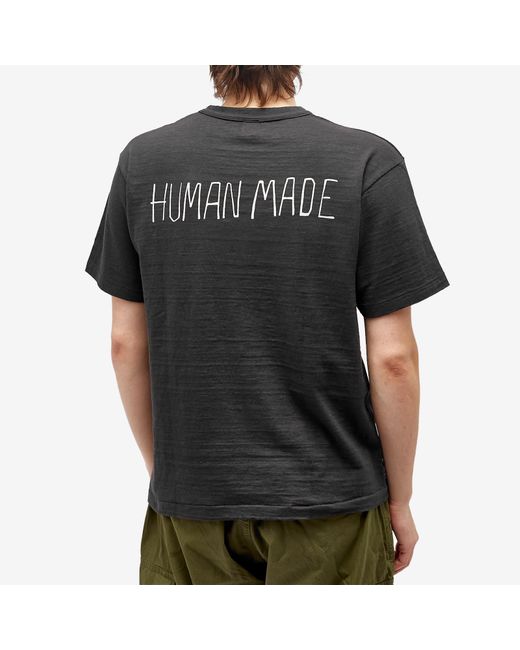 Human Made Black Duck Football T-Shirt for men