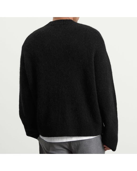 Represent Black Logo Knit Jumper for men