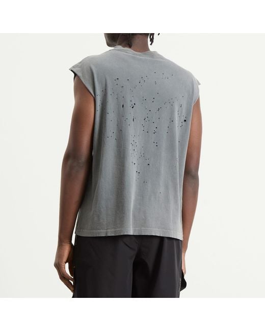 Satisfy Gray Mothtech Muscle Tee for men