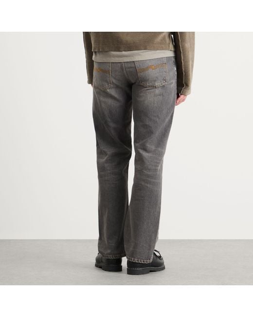 Nudie Jeans Gray Rad Rufus Straight Leg Jeans for men