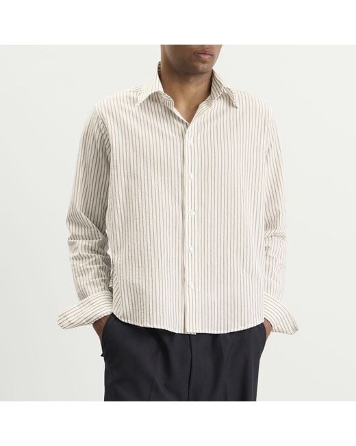 Second/Layer White Second Layer Sherman Shirt for men
