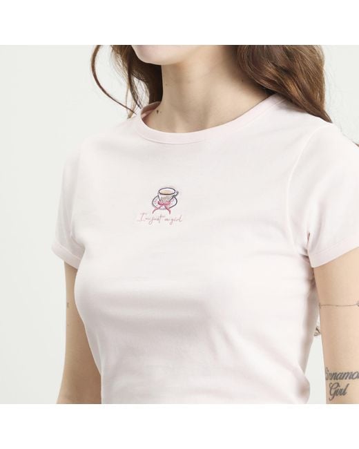 House Of Sunny White Im Just A Girl Baby T-Shirt