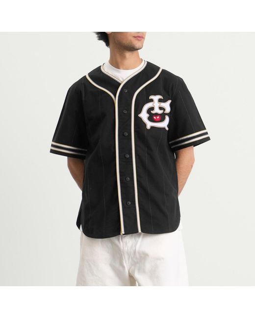 ICECREAM Black Ic Baseball Jersey for men