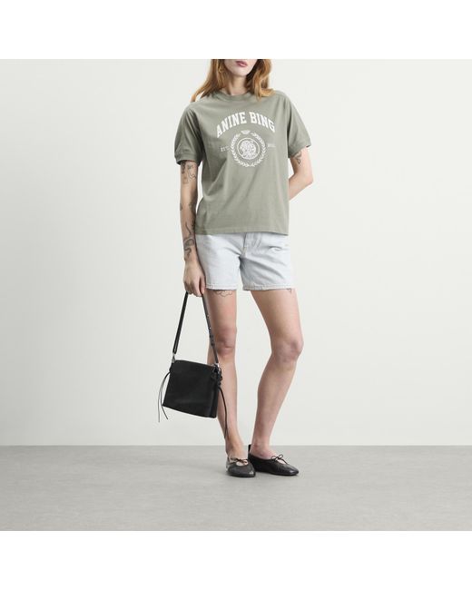 Anine Bing Blue Delaney Shorts