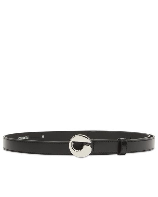Coperni Black Logo Skinny Belt