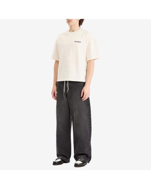 About Blank Gray Wide Leg Denim for men