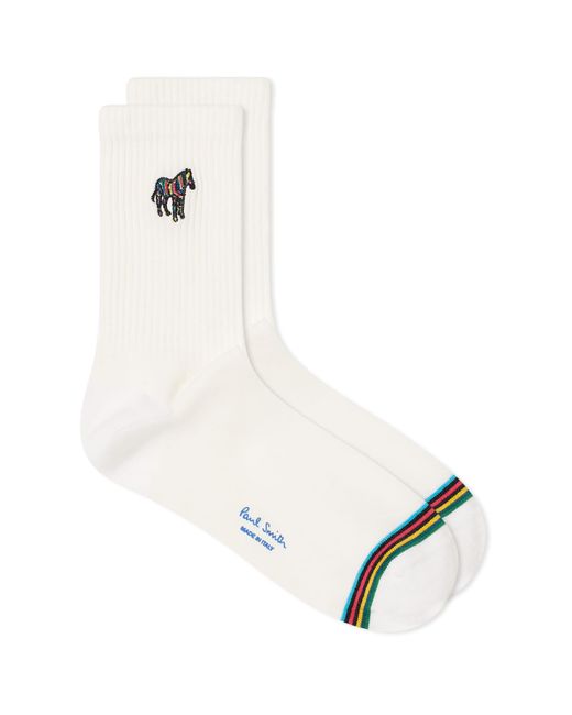 Paul Smith White Zebra Sports Socks for men